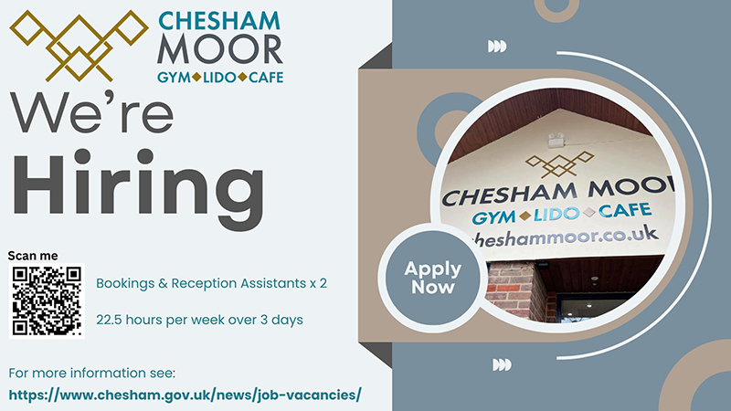 Job advert for bookings assistant. contains text as in the written post